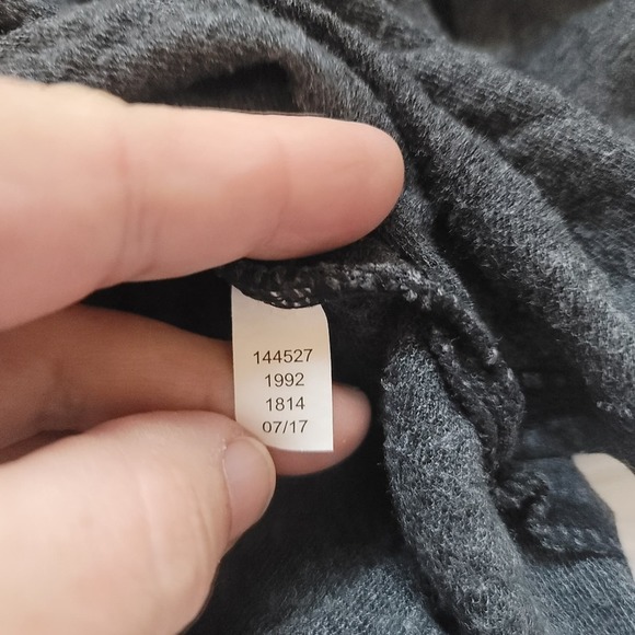 90 Degree by Reflex Womens Cowl Neck Large Gray Pullover Knit Shirt Size L - Picture 7 of 8